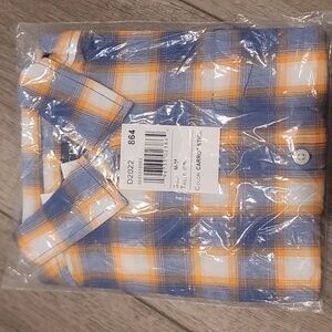 Boys Plaid long sleeve button-down shirt. The children's place